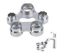 BSITSSS 10 in 1 Aerator Key, Zinc Alloy Faucet Aerator Removal Tool, Replacement Faucet Aerator Wrench, Faucet Aerator Removal Wrench for Kitchen Bathroom Faucet Repair (Silver)