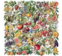 BSITSSS 100 PCS Fruits Scrapbook Stickers, Aesthetic Stickers for Scrapbooking, Summer Realistic Plants Fruits Stickers for Scrapbook Car Helmet Water Bottle Bike Luggage Laptop