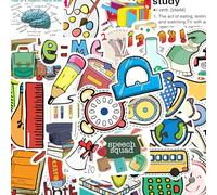BSITSSS 150 PCS Back to School Stickers, Scrapbook Stickers, Scrapbooking Sticker Aesthetic for Laptop Water Bottles Books Waterproof Teacher Decals School Supplies Classroom Decorations DIY Crafts