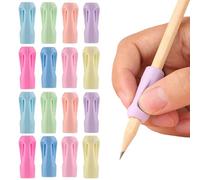 BSITSSS 16 PCS Pencil Grips for Students, Colorful Silicone Pen Grips 8 Colors, Writing Aid Grip Pen Holder for Handwriting Students and Adult Corrects Writing Posture