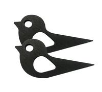 BSITSSS 2 Pack Door Stop, Black Birds Floor Door Stop, Doors Stoppers Doorstops Window Stopper Non-Slip Blocker for All Types Floors Indoor Outdoor Garden