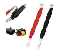 BSITSSS 2 PCS Electrical Terminal Connector Separator Tool, Black and Red Terminal Removal Tool, Dual Head Design Car Trim Removal Tool for Car Truck Wiring Harness Repair