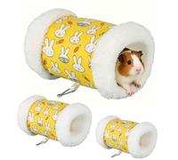BSITSSS 2 PCS Guinea Pig Tunnel, Cotton Rabbit Hamsters Tube and Tunnels, Rat Hideout Beds Ferret Bed for Dwarf Rabbits Chinchillas Hedgehogs Ferrets Bearded Dragons and Rats