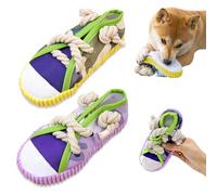 BSITSSS 2 PCS Interactive Dog Toys, Shoe Shaped Puppy Plush Chew Toy, Cute Soft Dog Rope Tug Toy for Small Dogs Puppies Teeth Cleaning Reduces Boredom