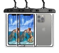 BSITSSS 3 Pack Waterproof Phone Pouch, Universal Waterproof Phone Case for Swimming, Dry Bag Clip Stra Waterproof Pouch for iPhone 15-11 Pro, X, Xs XR, Sam_sung S23 S22, Hua_wei P40 Mate 40 up to 6.7"