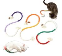 BSITSSS 3 PCS Cat Toys Chew Rope 60 cm, 3 Color Catnip Toys for Indoor Cats, Silvervine Interactive Cat Kitten Toy for Teeth Cleaning Stress Relief Dental Health Enrichment Play