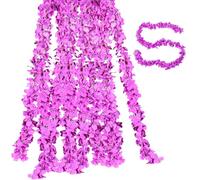 BSITSSS 3PCS Artificial Blossom Garland 200cm Fake Flower Garland Vines Hanging Vine Flower Garlands for Outdoor Indoor Wedding Wall Badroom Decoration (Purple)