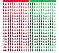 BSITSSS 4 PCS Christmas Tree Tinsel Curtains, Red and Green Foil Christmas Decorations, Xmas Tree Foil Door Curtain for Xmas Party Decorations Holiday Photo Booth Props Backdrop