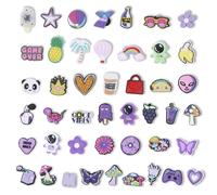 BSITSSS 45 PCS Shoe Charms for Croc, Cartoon Shoe Accessories for Crocs Charms, Outer Space for Crocs Clogs Accessories Girls Women Boys Adults Birthday Party Favors Gifts