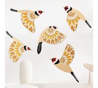 BSITSSS 5Pcs Wood Bird Beach Wall Decor, Beach Decorations Themed, DIY Nautical Decor, Nautical Wall Art Ornaments, Coastal WallArt for Home Bedroom Living Room