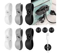 BSITSSS 6 Pcs Silicone Cord Organiser, Cord Organiser for Kitchen Appliances with 4 USB Cable Holder Clips, Cable Buddy for Appliances, Cable Buddies, for a Wide Range of Kitchen Appliances