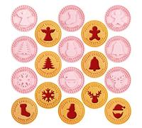 BSITSSS 9 Pcs Christmas Cookie Cutter Set, Christmas Cookie Cutters and Stamps Christmas Biscuit Cutters Cookie Stamp, Biscuit Stamp Cookie Cutters Various Shapes Christmas Cookies Cutter for Kids(A)