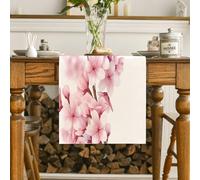 BSITSSS Cherry Blossom Table Runner, Spring Pink Table Runners for Dining Table, New Runner Table, Fashion Table Runners, Table Decoration for Party Holiday Living Room Decorations, 180x33cm