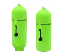 BSITSSS Dinosaur Pencil Case 2-in-1, Cute Green Pen Case, Kawaii Soft Silicone School Pencilcase Stand Up Pencil Cases with Zipper for School Students Teens Girls Boys