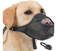 BSITSSS Dog Muzzle, Breathable Dog Muzzles Comfortable, Soft Muzzle for Large Dogs, Poisoned Bait Protection Nylon Mesh Muzzle, Anti Bark Muzzle for Dogs with Adjustable Straps