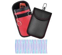 BSITSSS Faraday Pouch for car Keys, 2 Pack Faraday Bag, Car Key Signal Blocking Pouch, Anti-Theft Remote Entry Keyless Protect, RFID Key Pouch for Car Key, Blocker Bag for Car Security