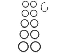 BSJ4U G23 Titanium Septum Rings 16G Hinged Clicker Nose Lip Hoops Black Helix Cartilage Daith Rook Conch Tragus Sleeper Earrings Body Piercing Jewelry