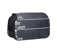 BSKGOHP Cinema Movie Clapboard And Popcorn Print Double Layer Pen Pencil Case Protective Large Capacity Storage Organizer