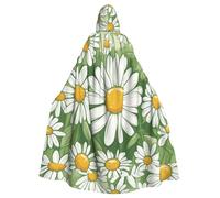 BSKGOHP Daisy Print Adult Wizard Hooded Cloaks Robe Cosplay Outfit Are Suitable For The Halloween Carnival