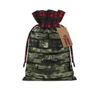 BSKGOHP Digital Camo Print Reusable Drawstring Bag Cotton Cloth Gift For Presents Party Favors Retail Samples