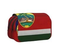 BSKGOHP Flag Of Hawaii American Print Double Layer Pen Pencil Case Protective Large Capacity Storage Organizer