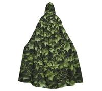BSKGOHP Floral Swirls Ivy Print Adult Wizard Hooded Cloaks Robe Cosplay Outfit Are Suitable For The Halloween Carnival