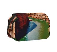 BSKGOHP Grand Canyon Print Double Layer Pen Pencil Case Protective Large Capacity Storage Organizer