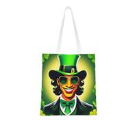 BSKGOHP Happy St Patrick'S Day Print Tote Bag For Women Bag For Beach Travel Work And Grocery Shopping