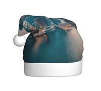 BSKGOHP Hong Kong Print Christmas Hat Adult Women Men Warm Festive Holiday Party Indoor Outdoor Winter