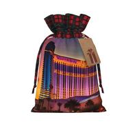 BSKGOHP Las Vegas Sunset 1 Print Reusable Drawstring Bag Cotton Cloth Gift For Presents Party Favors Retail Samples