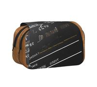 BSKGOHP Movies Clapperboard Pattern Print Double Layer Pen Pencil Case Protective Large Capacity Storage Organizer