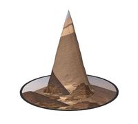 BSKGOHP Pyramids Of Egypt Print Adult Wizard For Halloween Hat Decoration Witch Accessories Is Use Cosplay Party Decorations