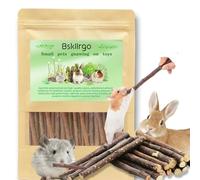 Bskllrgo Natural Apple Sticks, 550 grams/19.39 Ounces. Rabbit Chewing Toys and Snacks are Suitable for Guinea Pigs, Hamsters, Chinchillas, Cavies and Other Small Pets as Molar Toys and Gnawing Toys.