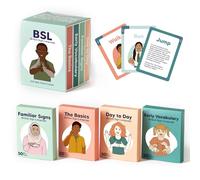 BSL Sign Language Flash Cards - 200 British Sign Language Flash Cards for Beginners, Kids, Teens and Adults