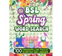 BSL Spring Word Search - 100 Fingerspelling Puzzles In British Sign Language