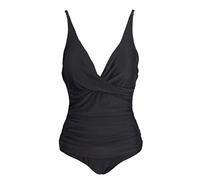Bslingerie® Ladies Retro Push Up Monokini One Piece Swimwear (M, Black Dotted)