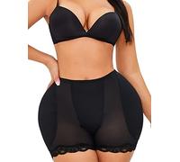 Bslingerie® Women Shapewear Waist Slimmer Butt Lifter Control Panties (Black - Lace, XXL)