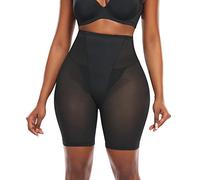 Bslingerie@ Women Tummy Control Knickers High Waisted Tummy Control Shapewear Hip Lifter Boy Short Panties (L, Black)