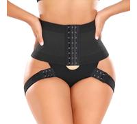 Bslingerie Women Tummy Control Knickers Waist Shaper Underwear Panty (Black Butt Lifter, XL)