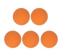 BSLSVGE 6cm Bouncy Balls 5 Pack | Pure Rubber Hand Exercise Balls for Stress Management | Floating Pool & Beach Balls for Youth/Adults | Secure Earth - Conscious Squeeze Toys (Orange)