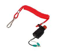 BSLSVGE Boat Kill Switch Key Premium ABS Flexible Retractable Emergency Stop Lanyard for Outboard Engines T40 T60 85HP Marine Safety Replacement Part 688 8257 01
