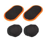 BSLSVGE Fitness Sliding Disc Workout Equipment 2Pcs Set Core Strength Training Abdominal Muscle Toner for Home Gym Yoga Pilates ABS EVA Foam Yellow Green Pink 23.5x13.5x1cm (Yellow)