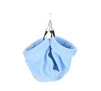 BSLSVGE Hamster Bed Hanging Tunnel Hammock Warm Sleeping House Flannelette Material Safe Non Play Rest Place for Small Animals Hamsters Birds Parrots Size 7cm 45g (Blue)