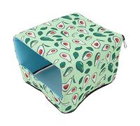 BSLSVGE Hamster Nest House Soft Comfortable Large Space Bottomless Design Pet Bed for Guinea Pigs Rabbits Canvas Fleece Sponge Material (25 * 20 * 15CM)