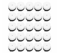 BSLSVGE Tennis Racket Grip Tape Non Slip Super Absorbent Sweat Overgrips for Tennis Badminton Squash Racket Fishing Rod Motorcycle Handle 25PCS PU Material Multi Color (White)