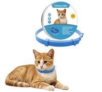 BSLVWG Calming Collar for Cats, Anxiety Reducing Pheromone Collar, Long-Lasting Pheromone Collar Helps Calm During Loud Noises and Separation,15 inch Adjustable Fits Small Medium Large Cats (Blue)