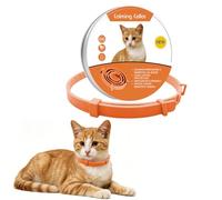 BSLVWG Calming Collar for Cats, Anxiety Reducing Pheromone Collar, Long-Lasting Pheromone Collar Helps Calm During Loud Noises and Separation,15 inch Adjustable Fits Small Medium Large Cats (Orange)