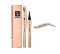 BSLVWG Eyebrow Pencil, Liquid Eyebrow pen,Waterproof Brow Pen with 3D 4 Tip Micro-Fork Tip, Fine Sketch Long Lasting Smudgeproof Microblading Pen Like Natural Brows,Non Dry Out (Light Brown)