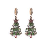 BSLVWG Festive Stud Jewelry Christmas Set Christmas Cute Teens Gifts Women Earring Girls For Kids Earrings Cat Earrings for Women (Christmas Tree)