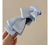 BSLVWG Hair Clips, Bow Banana Clips for Medium Thin Hair, 6.3 Inch Strong Hold Half Ponytail Bun Holder, Hair Jaw Clips Barrettes Styling Accessories for Women (Blue)